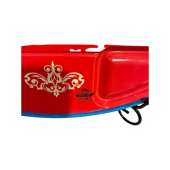 Vintage Chinese Checkers & Checker Board By Ohio Art Company: Metal-Tin game - Picture 6 of 6